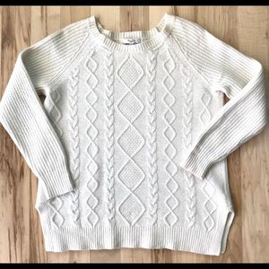 Madewell Cable Knit Wool Sweater